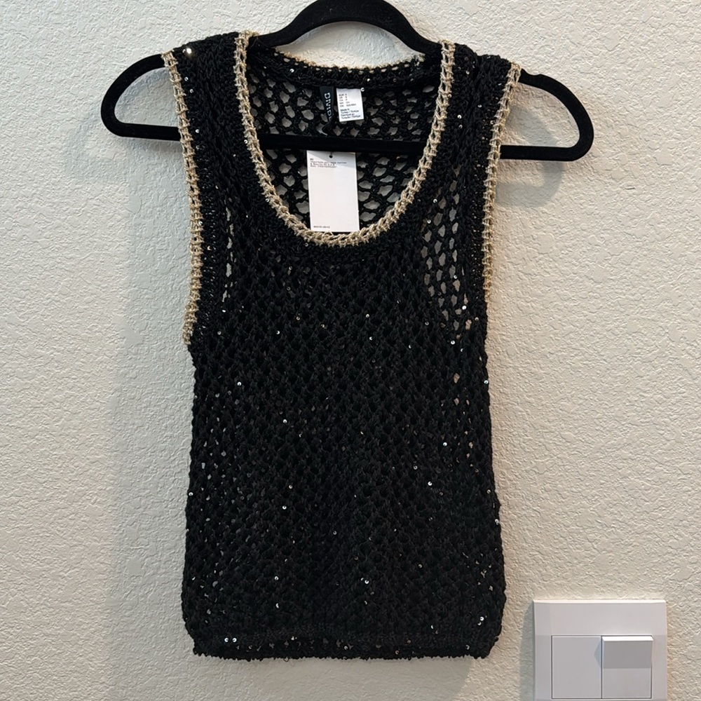 NWTS H&M Open Knit sweater vest - Picture 2 of 4
